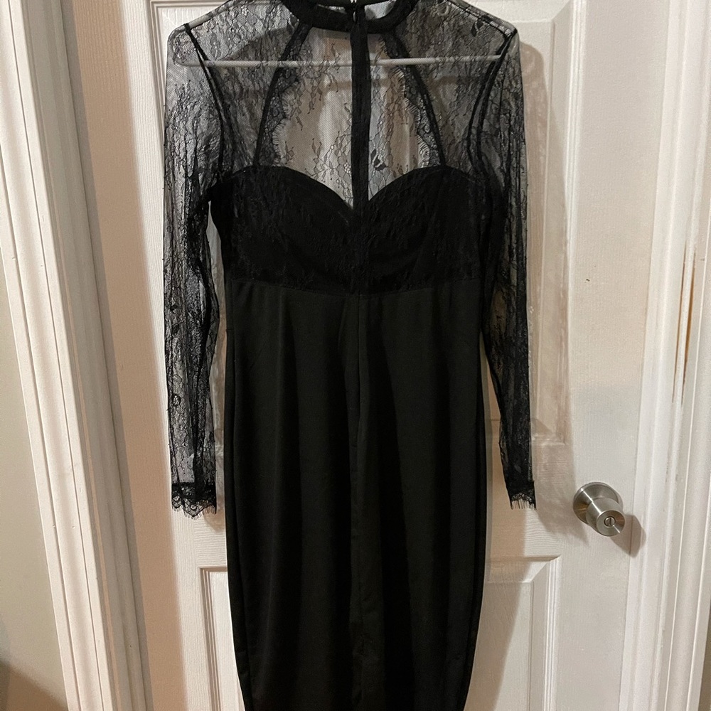 Black laced dress